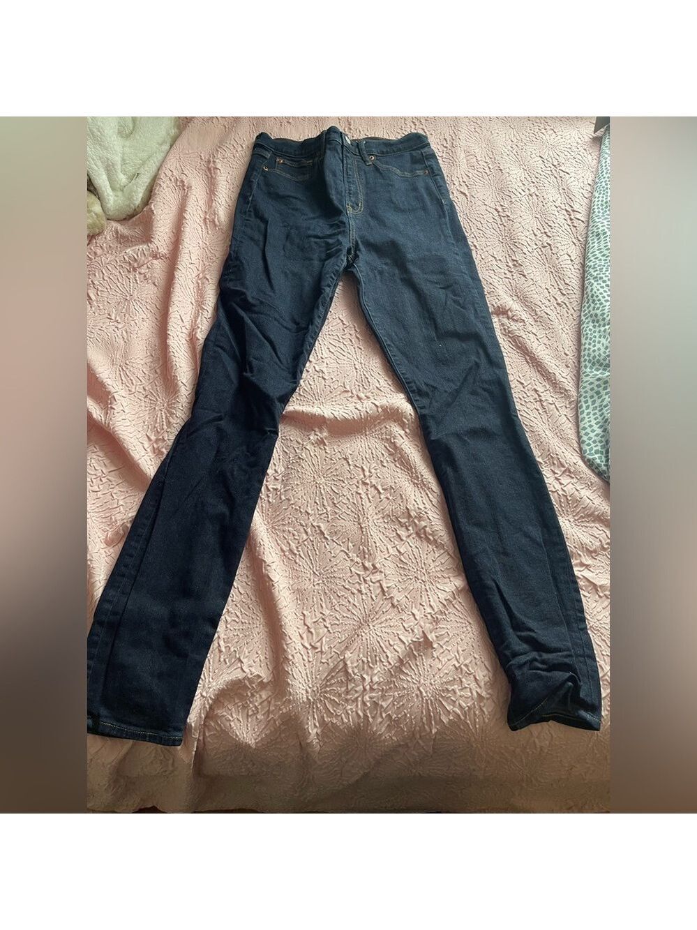 Dark Wash Skinny Leg Jeans